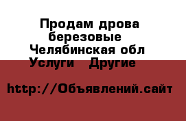 Продам дрова березовые - Челябинская обл. Услуги » Другие   